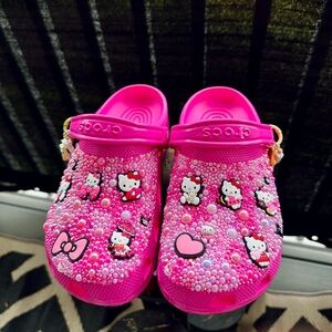 Kids Hello Kitty Customized Crocs